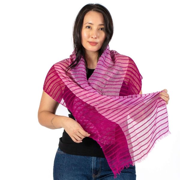Picture of loose weave cotton scarf