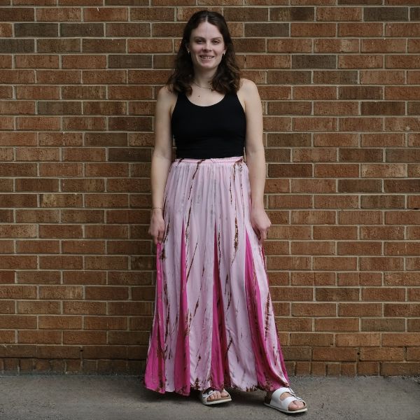 Aphrodite Contrast Tie Dye Maxi Skirt