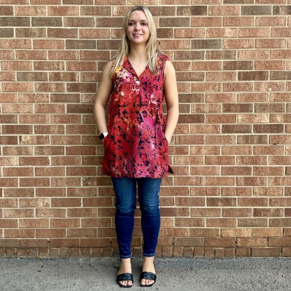 Picture of sleeveless batik tunic