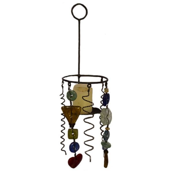 Picture of glass bead candle sconce