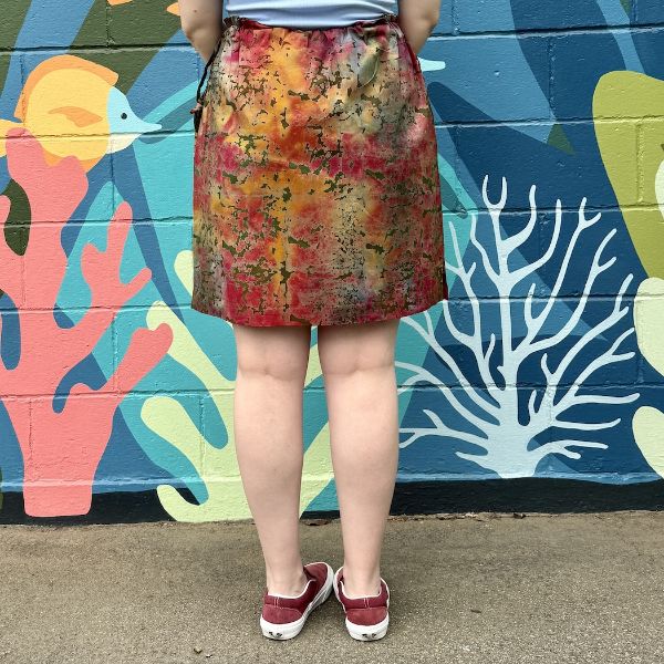 Picture of side pull batik skirt