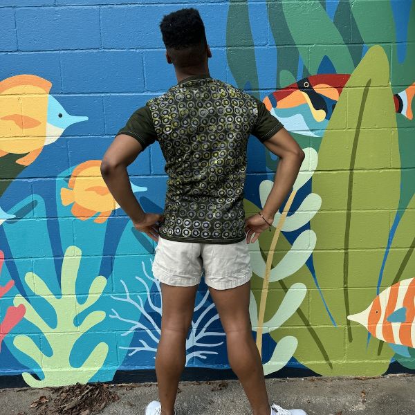Picture of batik target t-shirt - men's