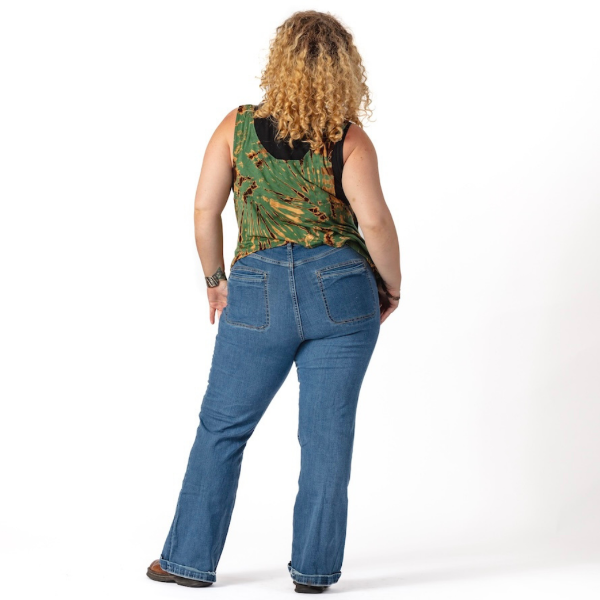 Angel Tie Dye Asymmetrical Tank Top