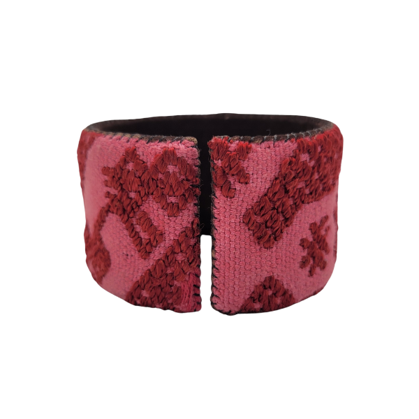 Picture of wide huipil cuff bracelet