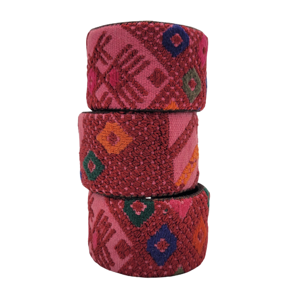 Picture of wide huipil cuff bracelet