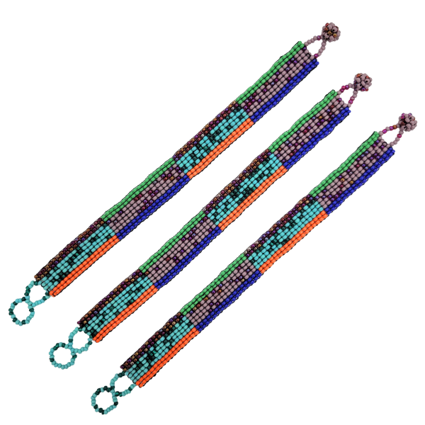 Picture of carnival beaded bracelet - half inch