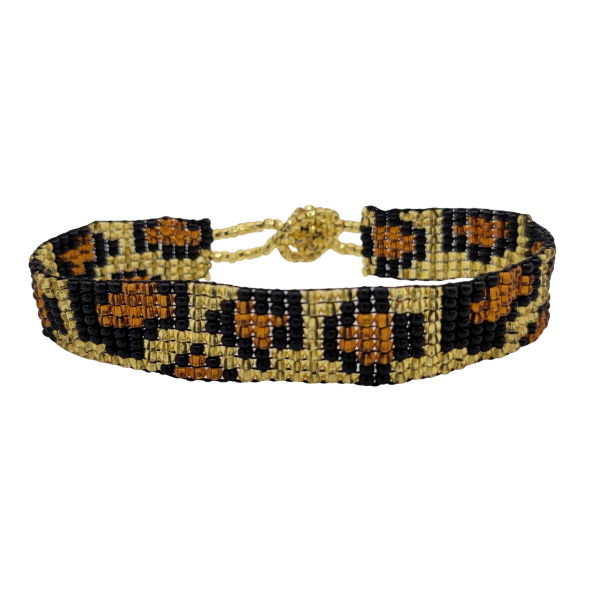 Picture of animal print beaded bracelet