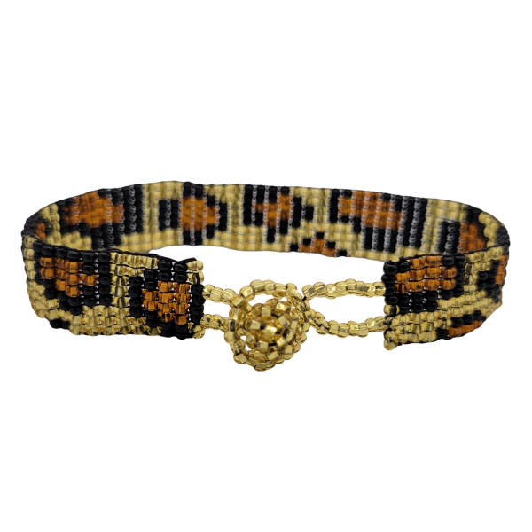 Picture of animal print beaded bracelet