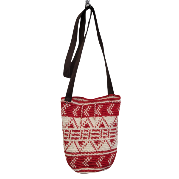 Picture of leather strap carryall bag