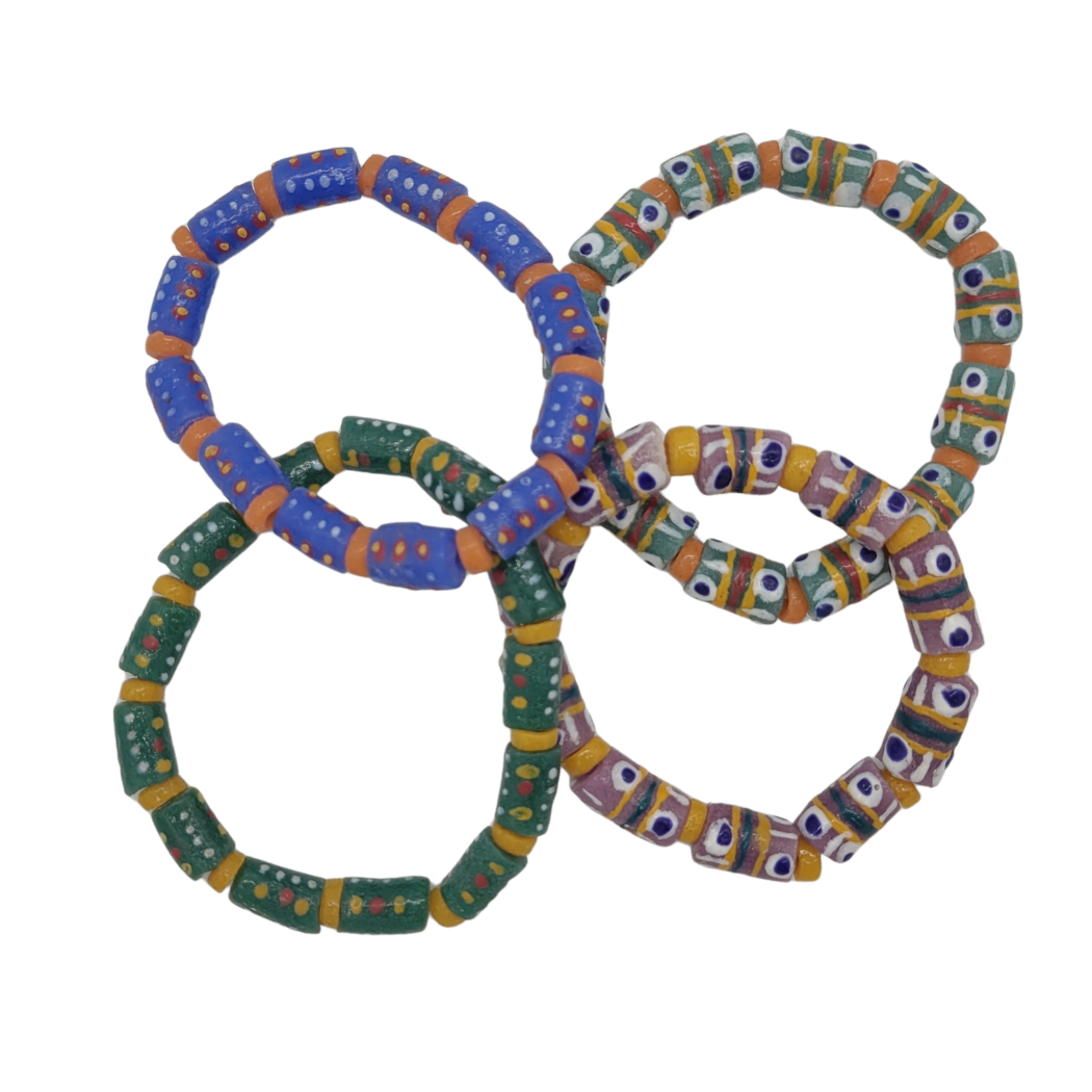 Picture of glass bead stretch bracelet