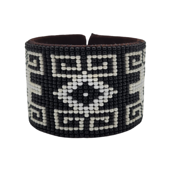 Picture of wide beaded cuff bracelet