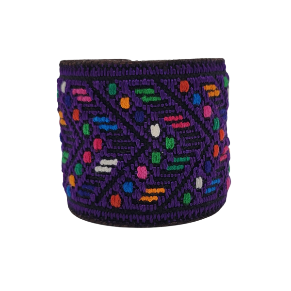 Picture of wide embroidered cuff bracelet