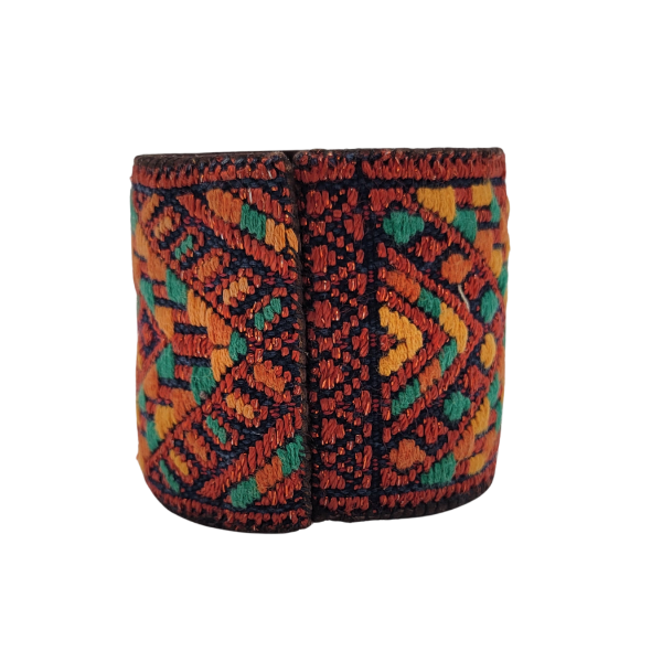 Picture of wide embroidered cuff bracelet
