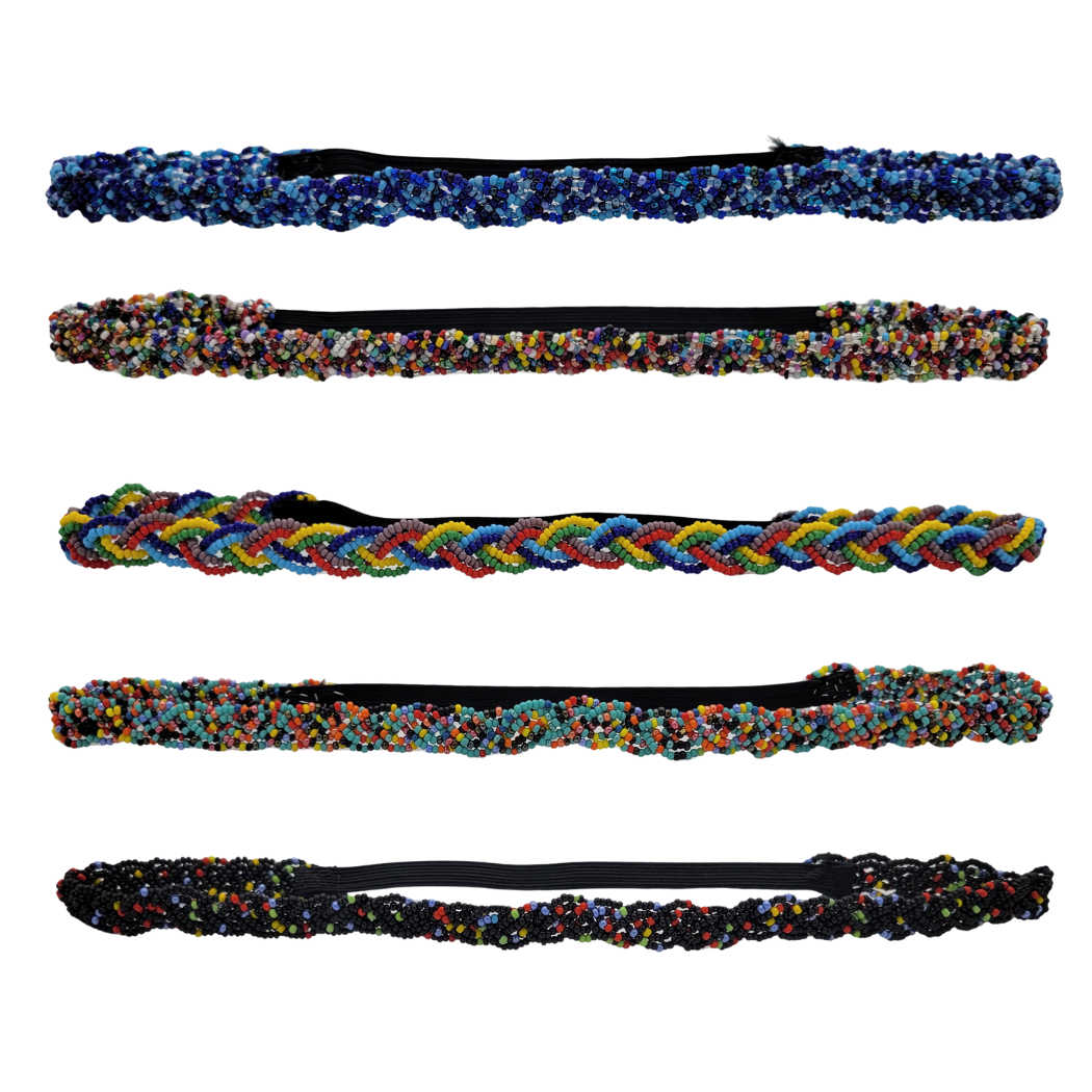 Picture of braided beaded headband