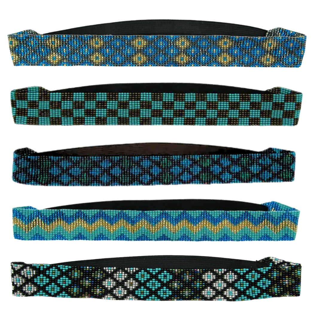 Picture of geometric beaded headband