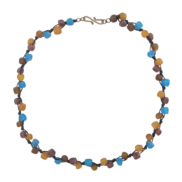 Picture of single berry glass bead necklace