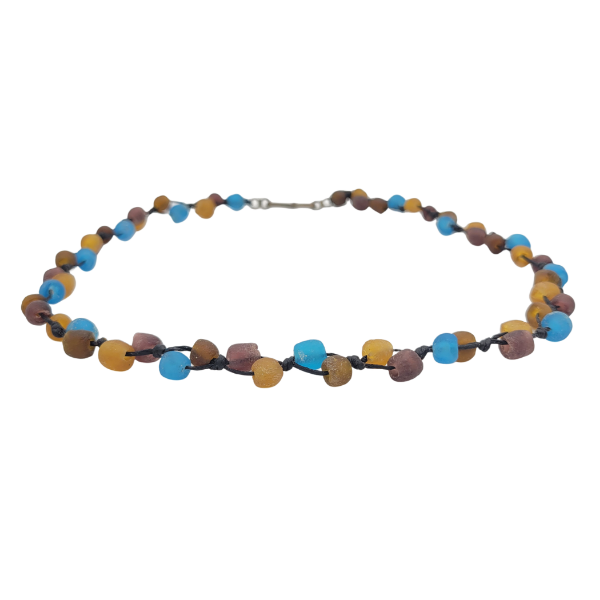 Picture of single berry glass bead necklace