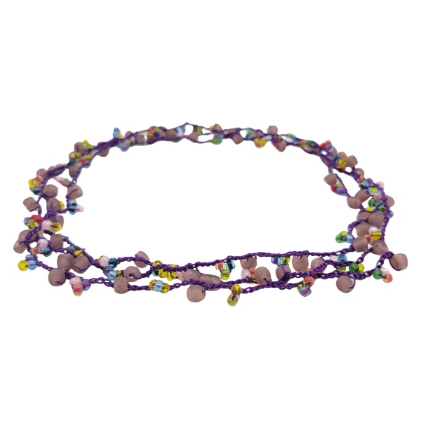 Picture of crocheted glass bead necklace