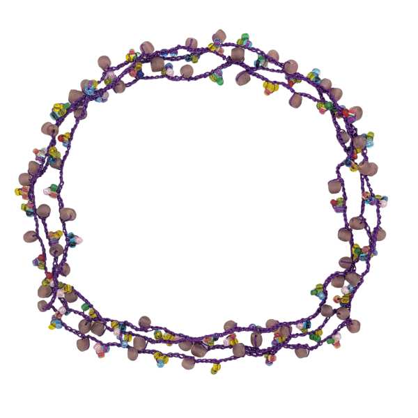 Picture of crocheted glass bead necklace