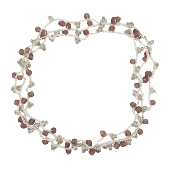 Picture of crocheted glass bead necklace