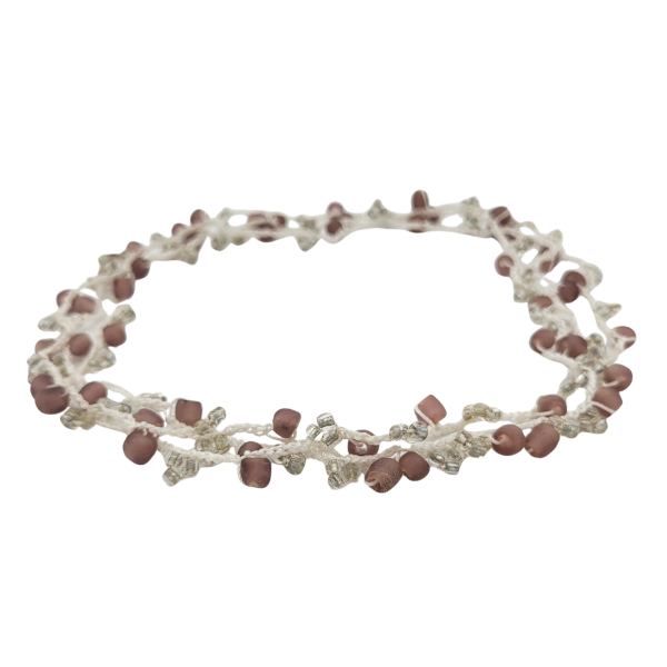 Picture of crocheted glass bead necklace