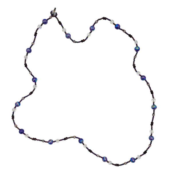 Picture of gazing globe beaded necklace