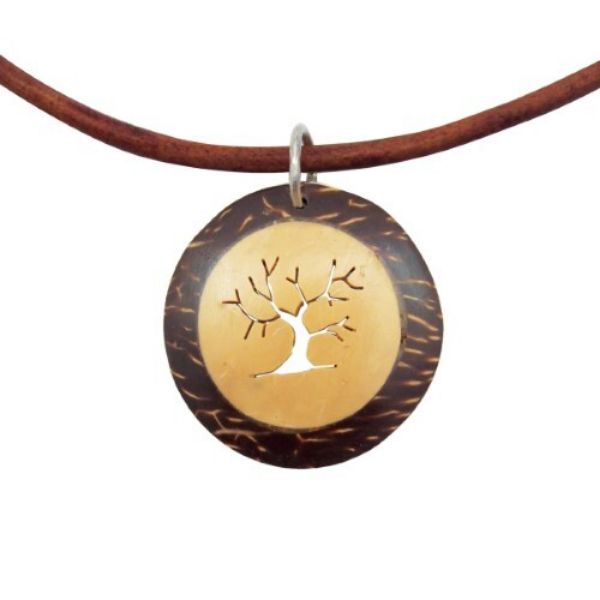 Picture of coco leather deluxe necklace - tree of life