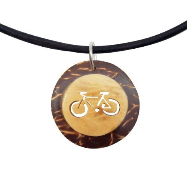 Picture of coco leather deluxe necklace - bike