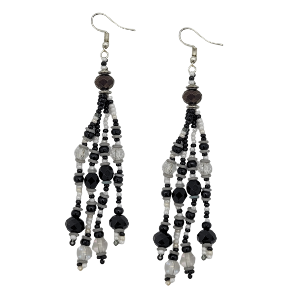 Picture of spool beaded earrings