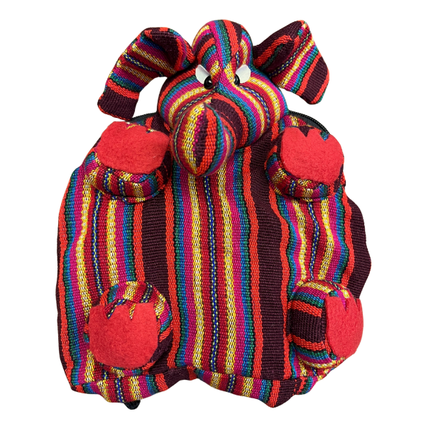 Picture of striped elephant backpack