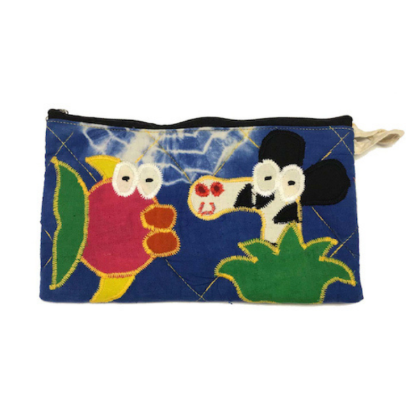 Picture of emma's quilted cotton pouch