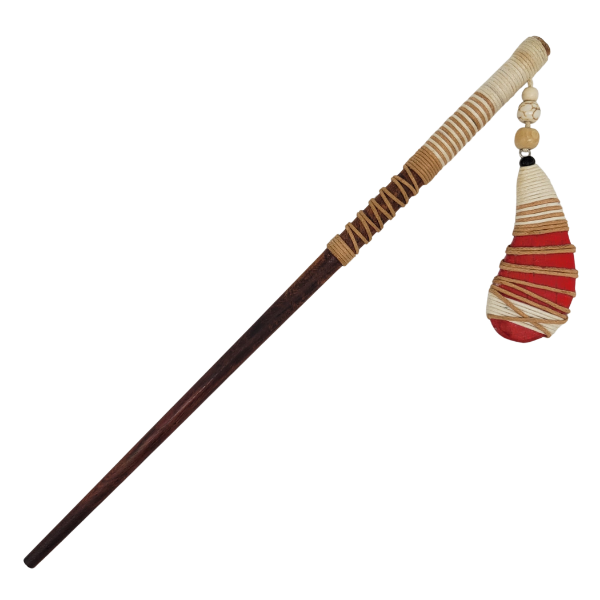 Picture of corded balsa wood hair stick