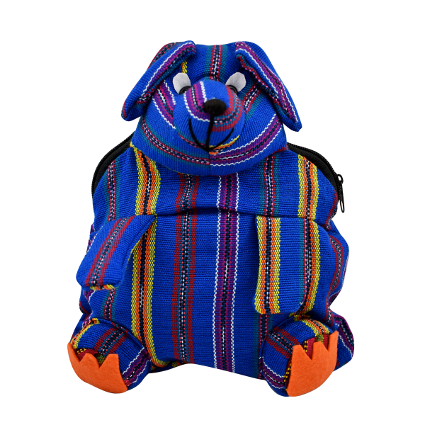 Picture of striped dog backpack
