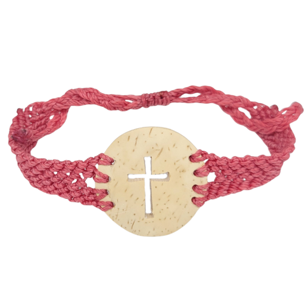 Picture of coco macrame cross bracelet