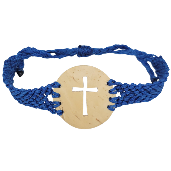Picture of coco macrame cross bracelet