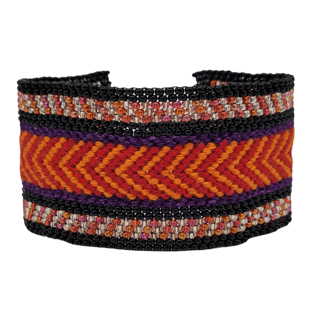 Picture of arrow beaded woven bracelet