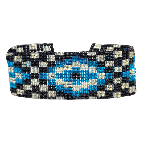 Picture of woven beaded bracelet - one inch
