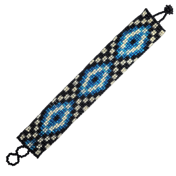 Picture of woven beaded bracelet - one inch