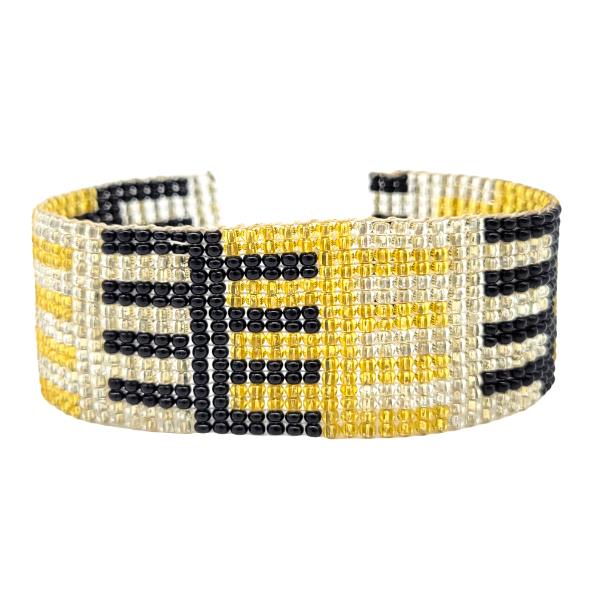 Picture of woven beaded bracelet - one inch