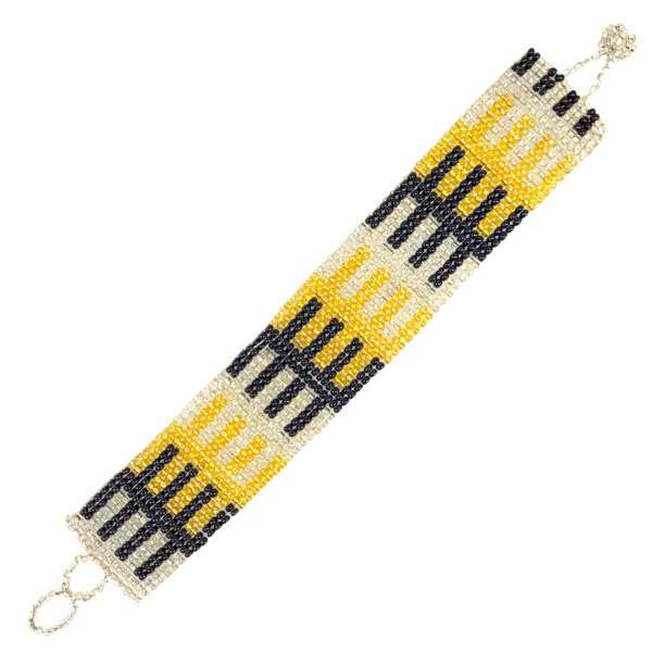 Picture of woven beaded bracelet - one inch