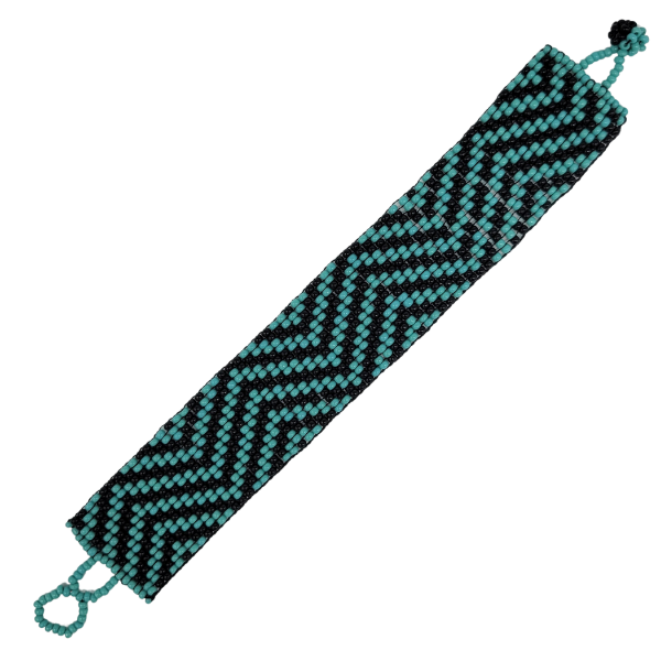 Picture of woven beaded bracelet - one inch