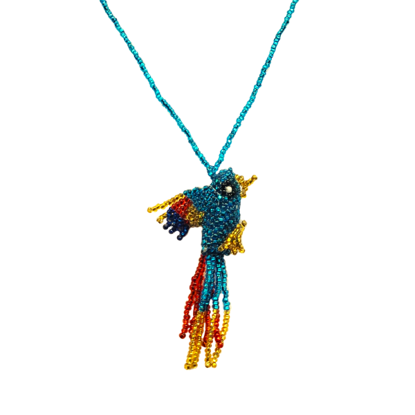 Picture of beaded bird necklace