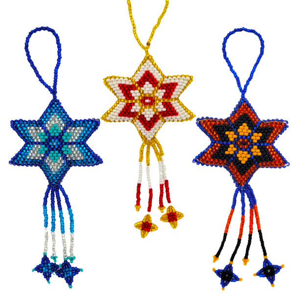 Picture of beaded holiday ornament - shooting star