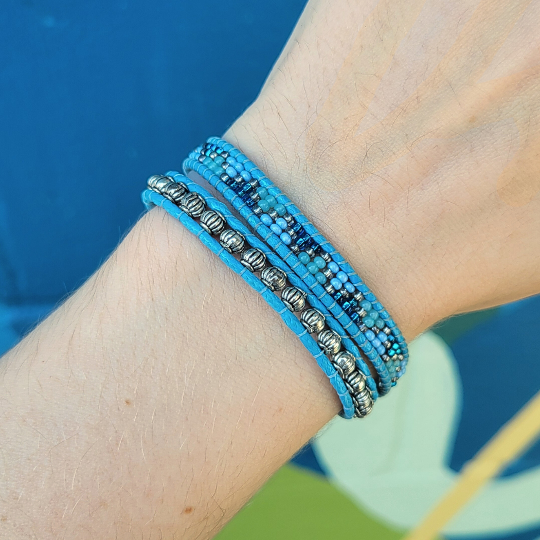 Picture of kampi beaded wrap bracelet