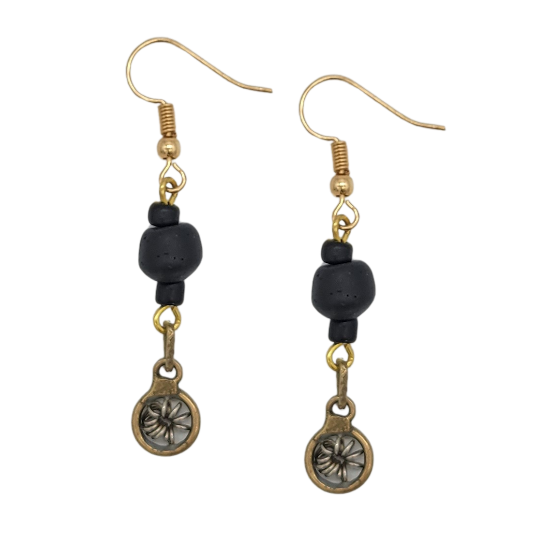Picture of polished bead earrings