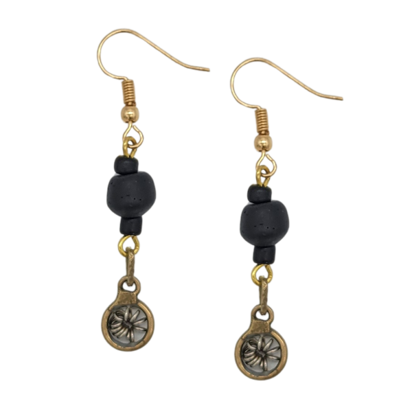 Picture of polished bead earrings