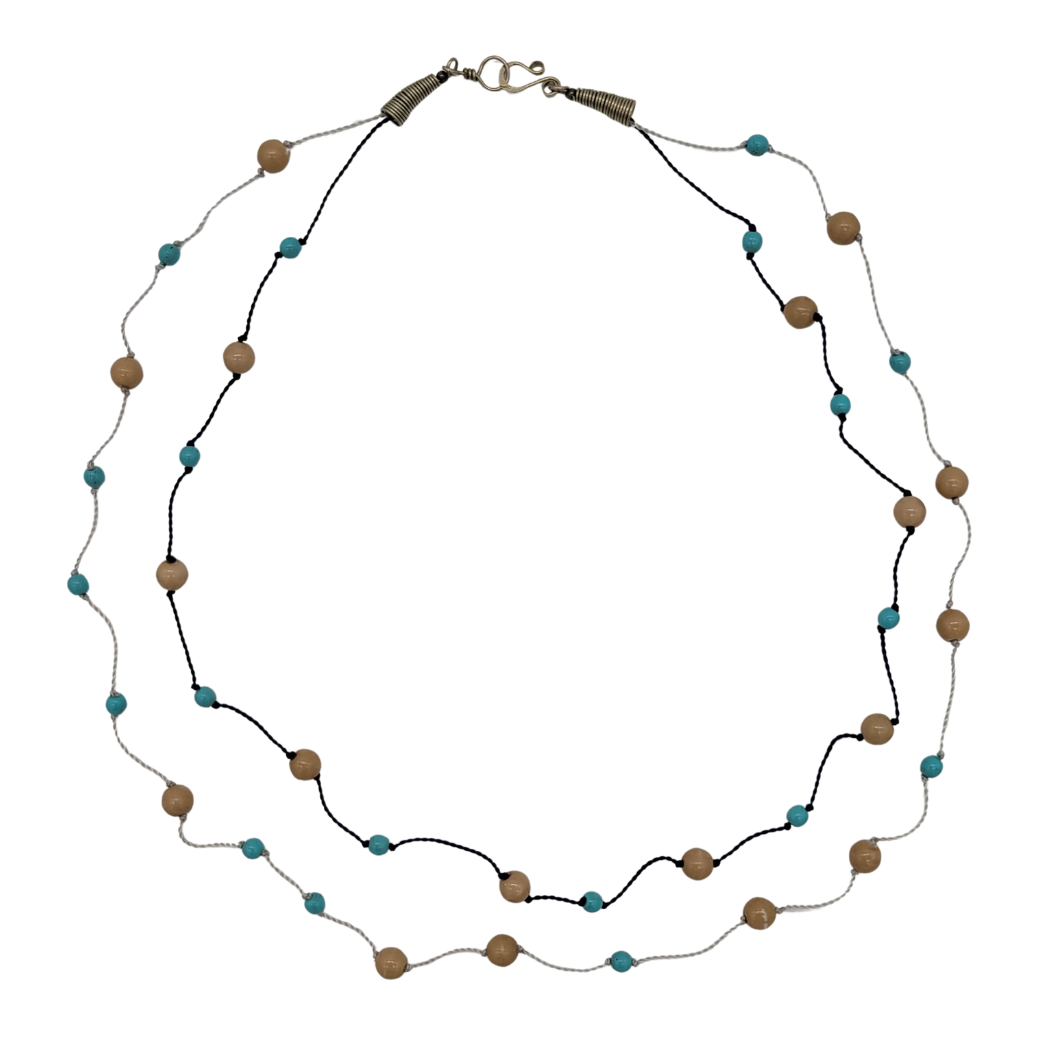 Picture of aerial two strand necklace