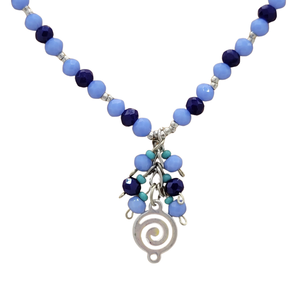 Picture of beaded spiral necklace