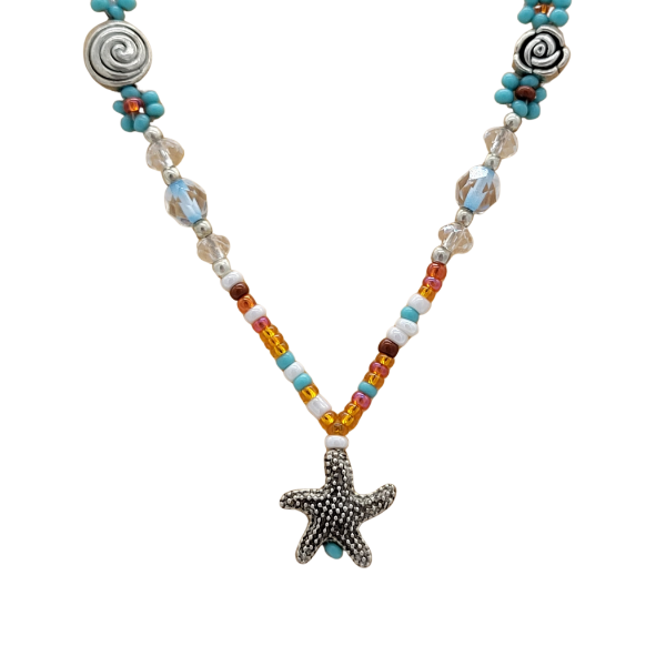 Picture of starfish beaded necklace