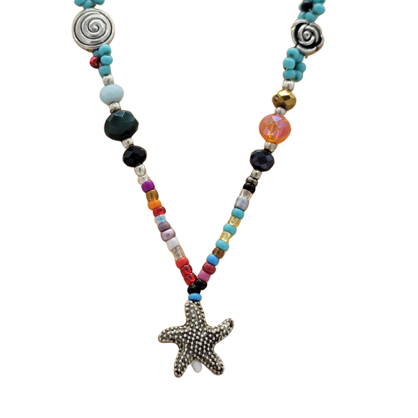 Picture of starfish beaded necklace